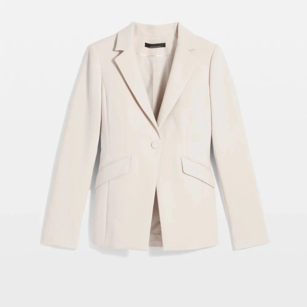 White House Black Market Cream Blazer